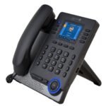 ALE M5 Phone with 2.8' color screen; 8 SIP; 2xgigabit;1 USB-C + 1 USB-A; Support EXP; 8 Program keys; Support WIFI dongle; POE