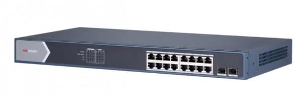 Hikvision 16 Port Gigabit Unmanaged POE Switch with SFP uplink (Pro Series)