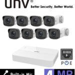 UNV 4MP 8 Channel IP CCTV Kit - 8 Cameras