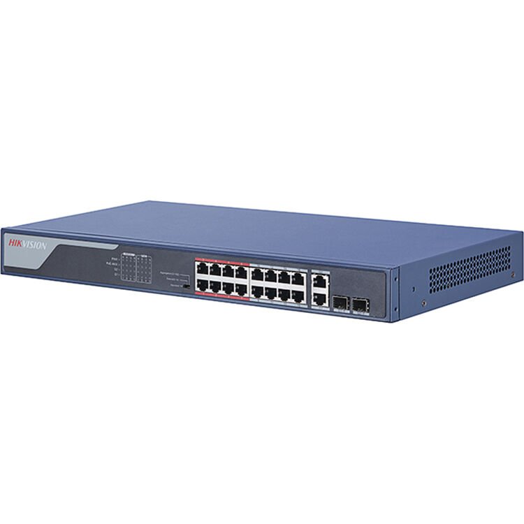 Hikvision 16 Port Fast Ethernet Smart POE Switch