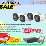UNV 8MP WDR Dual Light Bullet Network Camera + UNV NVR 4-Channel 4K PoE + Toshiba 2TB Hard Disk