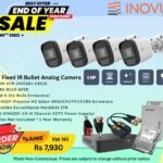 UNV 5MP IR Mini Bullet Analog Camera + UNV XVR 8-ch + DC Male Screwless + 8MP Passive HD Transceiver + Toshiba 2TB Hard Disk + 4 Channel CCTV Power Supply